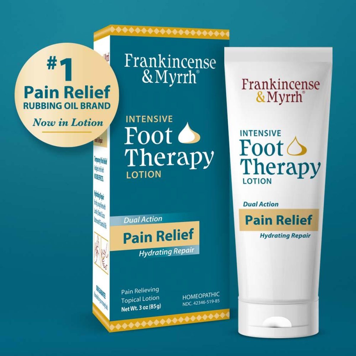 Frankincense & Myrrh Foot Therapy Lotion, Intensive - 3 oz